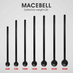 Yes4All Steel Mace Bell for Comprehensive Strength Training - Enhances Full Body, Muscle, Shoulder, Grip, and Forearm Workouts for Rehabilitation and Stretching, Available in Weights of 5, 7, 10, 15, 20, 25, and 30 lbs for Both Men and Women
