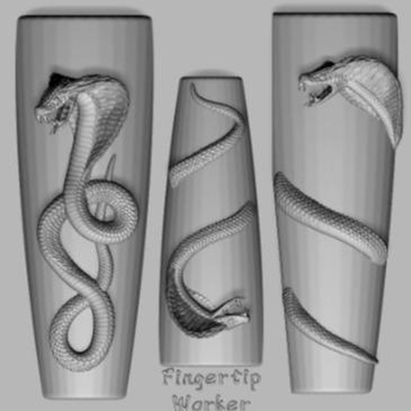 Nail Charm Molds Snake Shape Silicone Nail Art Mold Nail Tools