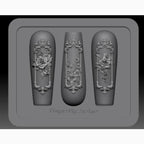 Nail Charm Molds Snake Shape Silicone Nail Art Mold Nail Tools