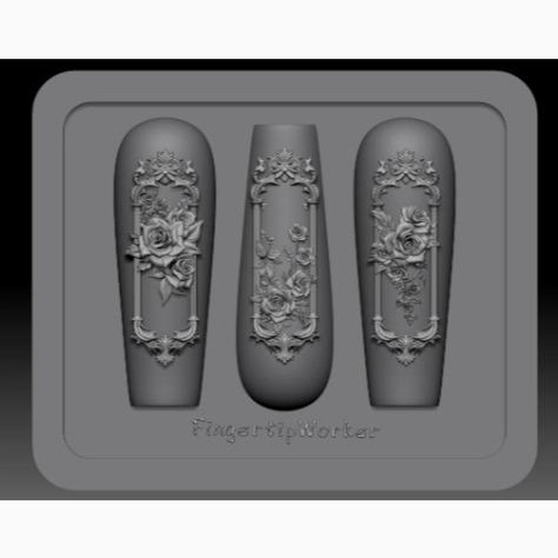 Nail Charm Molds Snake Shape Silicone Nail Art Mold Nail Tools