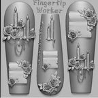 Nail Charm Molds Snake Shape Silicone Nail Art Mold Nail Tools