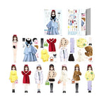1Set Magnetic Dress up Baby Child Princess Dress up Stickers Toy Sticker Decoration DIY Toy Dress up Games Dress Up