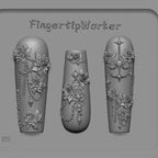 Nail Charm Molds Snake Shape Silicone Nail Art Mold Nail Tools