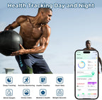 Smart Health Tracking Ring with Sleep Monitoring, Heart Rate Detection, Waterproof Design, Activity Tracking, Air Gesture Control, Up to 7-Day Battery Life, Compatible with iOS and Android (Stylish Silver #8)