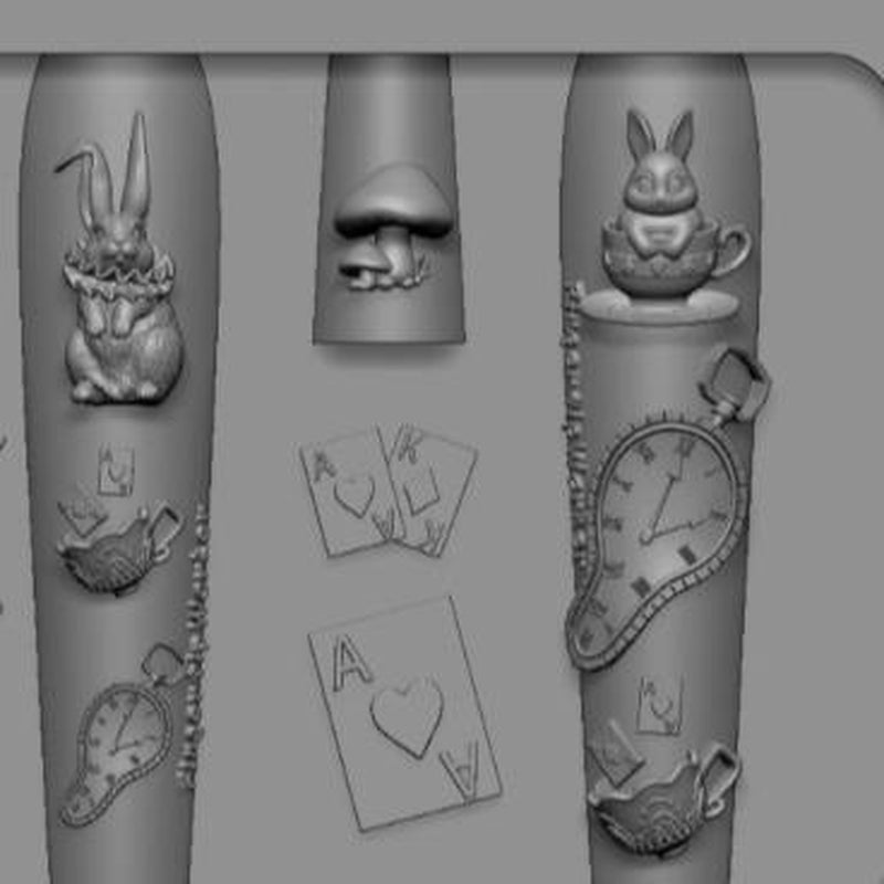 Nail Charm Molds Snake Shape Silicone Nail Art Mold Nail Tools