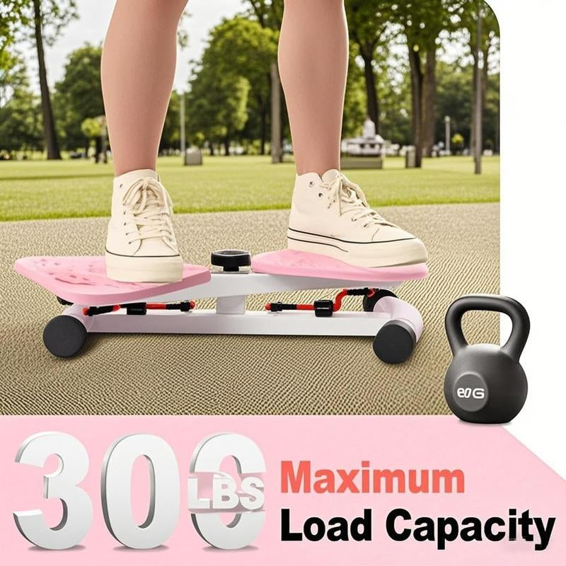 Waist Twister Machine 300 Lbs Weighing,Ab Board for Women - Core Workout Equipment, Portable Waist Toner for Aerobic Exercise - Home Gym Cardio