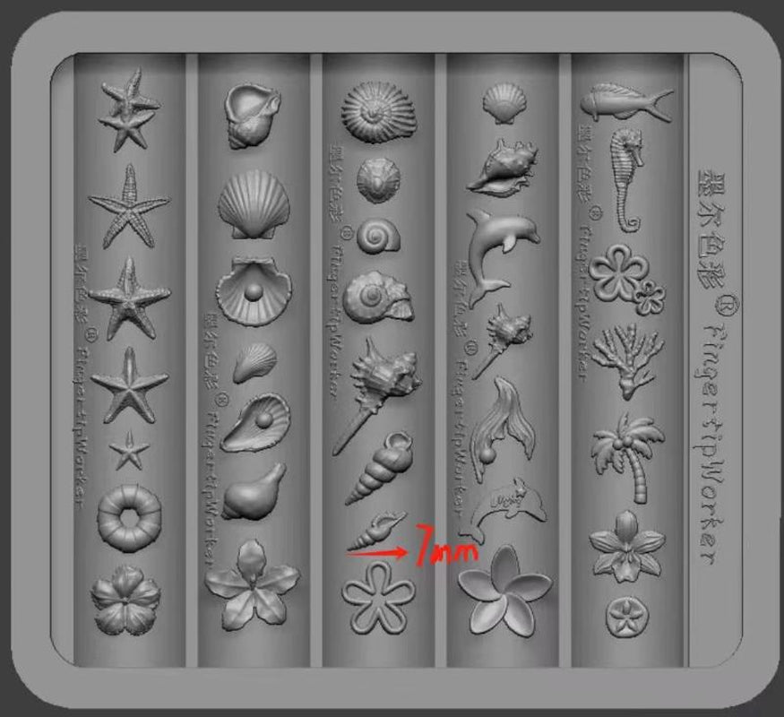Nail Charm Molds Snake Shape Silicone Nail Art Mold Nail Tools
