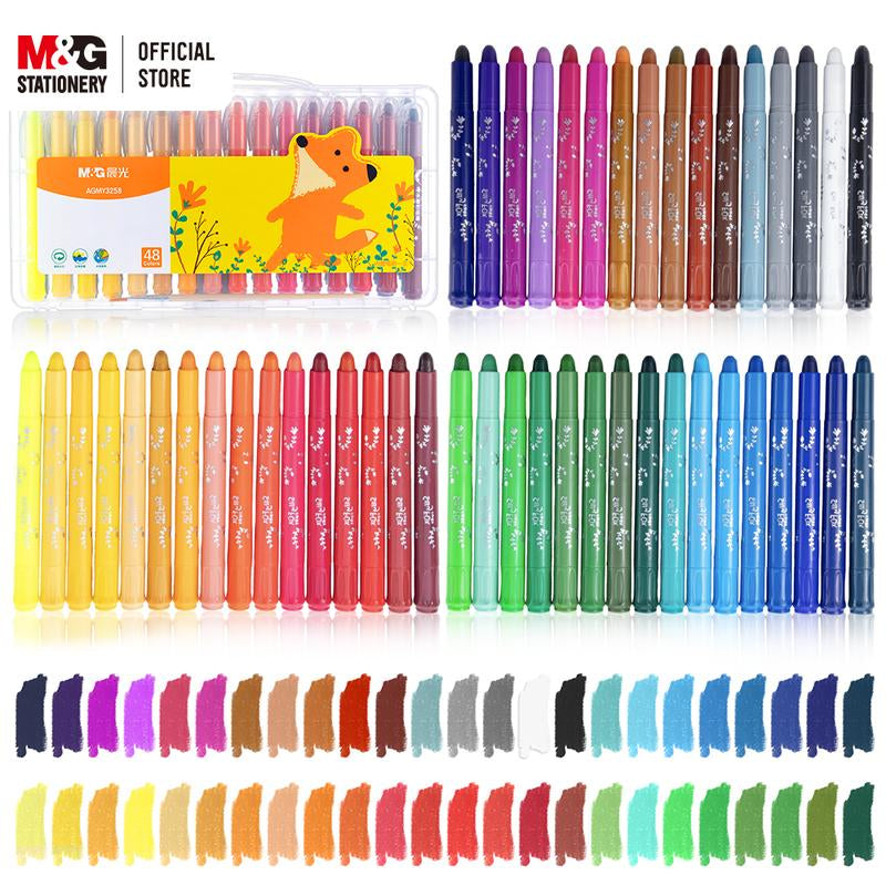 M&G Washable Tempera Paint Sticks No-Mess, Fast-Drying Crayons for Kids & Artists, Skin & Rainbow Colors, Use on Paper, Wood, Glass & More #Tiktokshopbacktoschool