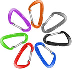 Heavy-Duty 12kN Locking Carabiner Clips - Lightweight and Versatile for Camping, Hiking, Hammocks, Dog Leashes, Outdoor Activities, Gym Use, and Keychains