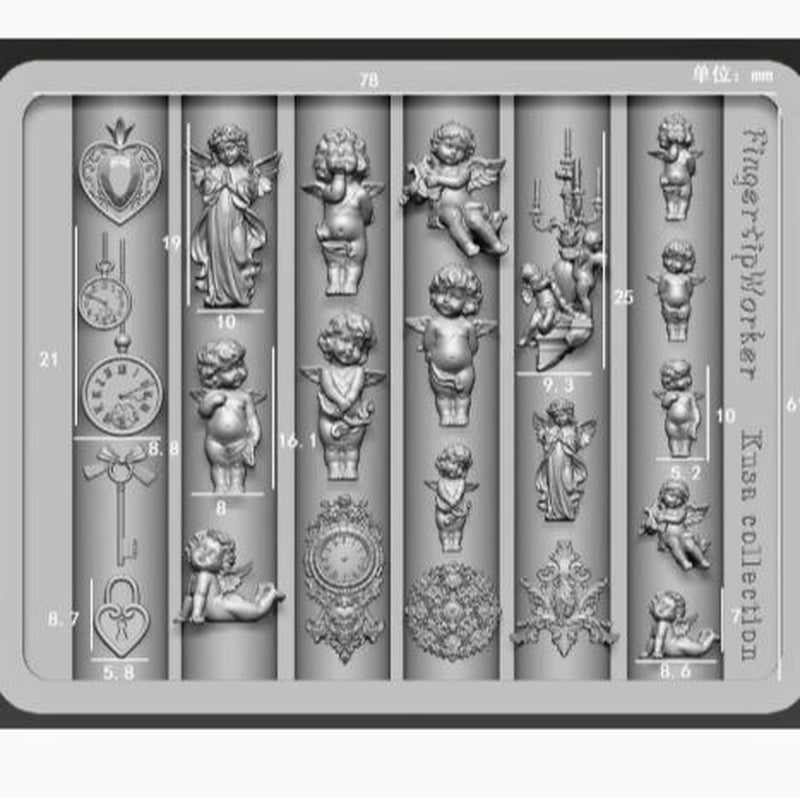 Nail Charm Molds Snake Shape Silicone Nail Art Mold Nail Tools