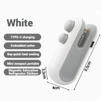Mini Plastic Heat Bag Sealer Rechargeable 2 in 1 Food Sealer Clip Handheld Sealer Food Packaging Heat Sealer Sealant Machine