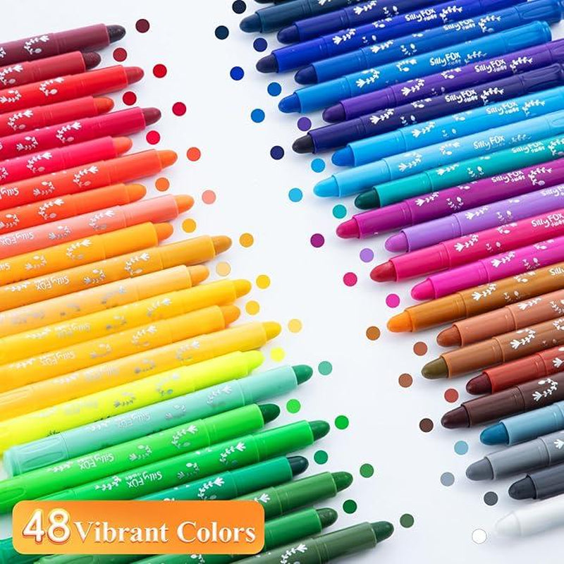 M&G Washable Tempera Paint Sticks No-Mess, Fast-Drying Crayons for Kids & Artists, Skin & Rainbow Colors, Use on Paper, Wood, Glass & More #Tiktokshopbacktoschool