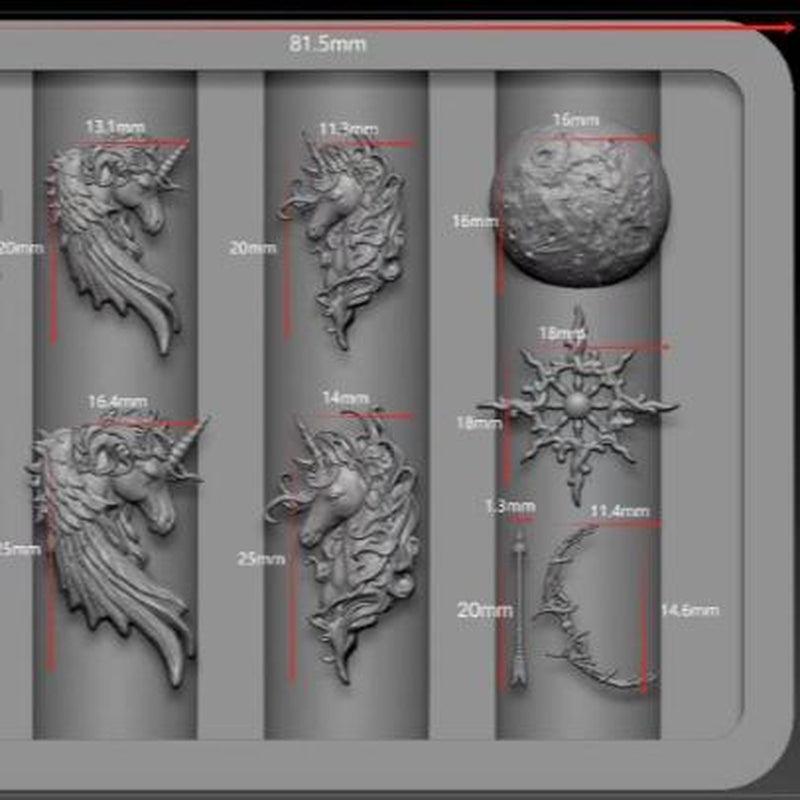 Nail Charm Molds Snake Shape Silicone Nail Art Mold Nail Tools