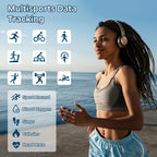 Smart Health Tracking Ring with Sleep Monitoring, Heart Rate Detection, Waterproof Design, Activity Tracking, Air Gesture Control, Up to 7-Day Battery Life, Compatible with iOS and Android (Stylish Silver #8)