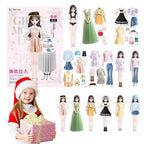 1Set Magnetic Dress up Baby Child Princess Dress up Stickers Toy Sticker Decoration DIY Toy Dress up Games Dress Up