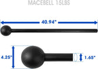 Yes4All Steel Mace Bell for Comprehensive Strength Training - Enhances Full Body, Muscle, Shoulder, Grip, and Forearm Workouts for Rehabilitation and Stretching, Available in Weights of 5, 7, 10, 15, 20, 25, and 30 lbs for Both Men and Women