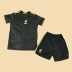 Mexico 2025 Soccer Jersey Set - Unisex Casual High Quality Black & Gold Trim Short Sleeve Top with Logo