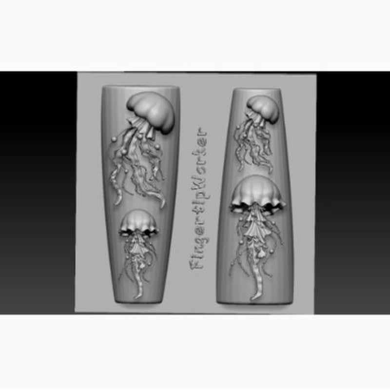 Nail Charm Molds Snake Shape Silicone Nail Art Mold Nail Tools