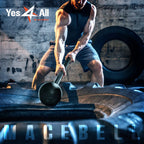 Yes4All Steel Mace Bell for Comprehensive Strength Training - Enhances Full Body, Muscle, Shoulder, Grip, and Forearm Workouts for Rehabilitation and Stretching, Available in Weights of 5, 7, 10, 15, 20, 25, and 30 lbs for Both Men and Women