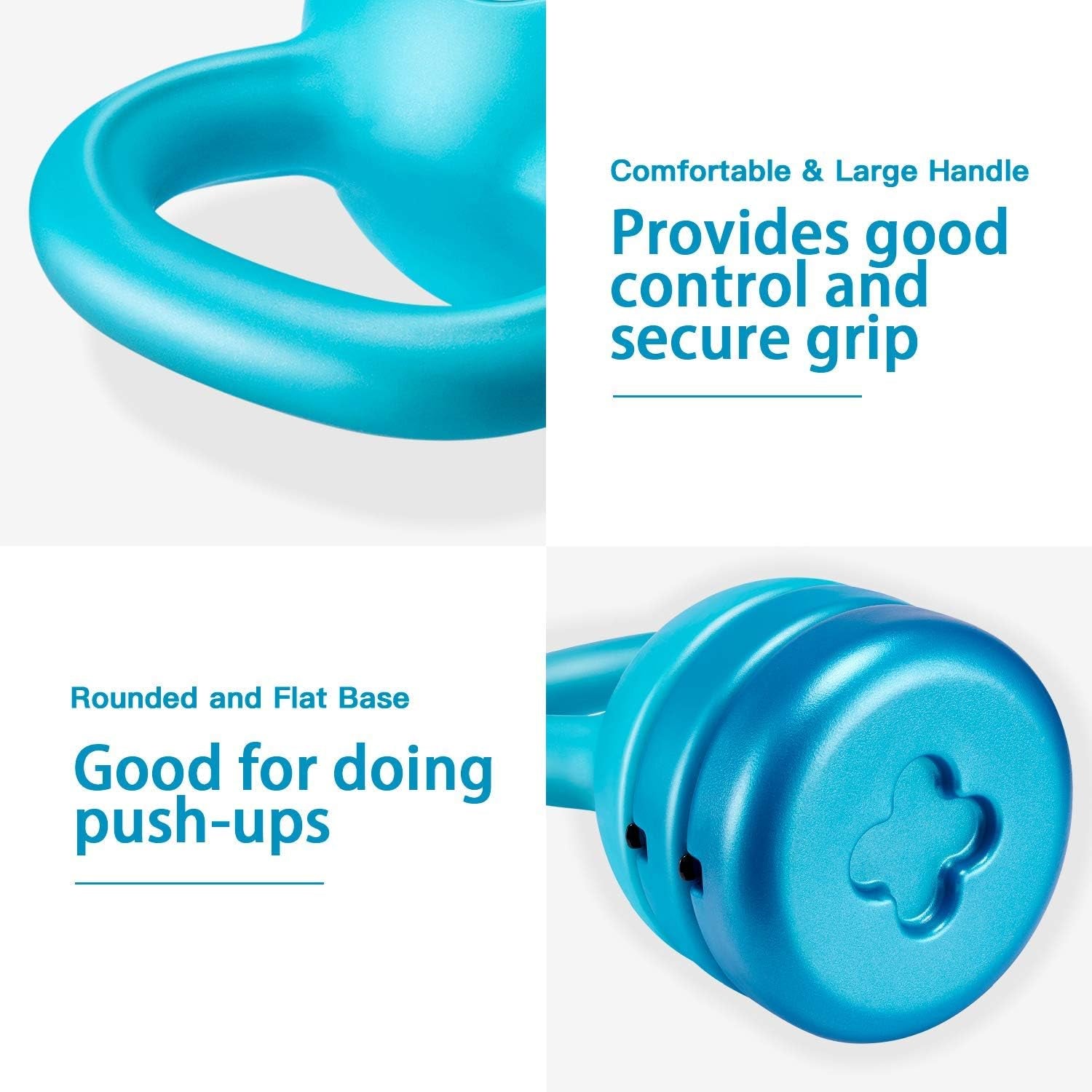 Adjustable Kettlebell Weight Set (5-12 lbs) for Strength Training - Versatile Fitness Equipment for Home Workouts, Suitable for All Ages, Teal