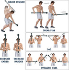 Yes4All Steel Mace Bell for Comprehensive Strength Training - Enhances Full Body, Muscle, Shoulder, Grip, and Forearm Workouts for Rehabilitation and Stretching, Available in Weights of 5, 7, 10, 15, 20, 25, and 30 lbs for Both Men and Women
