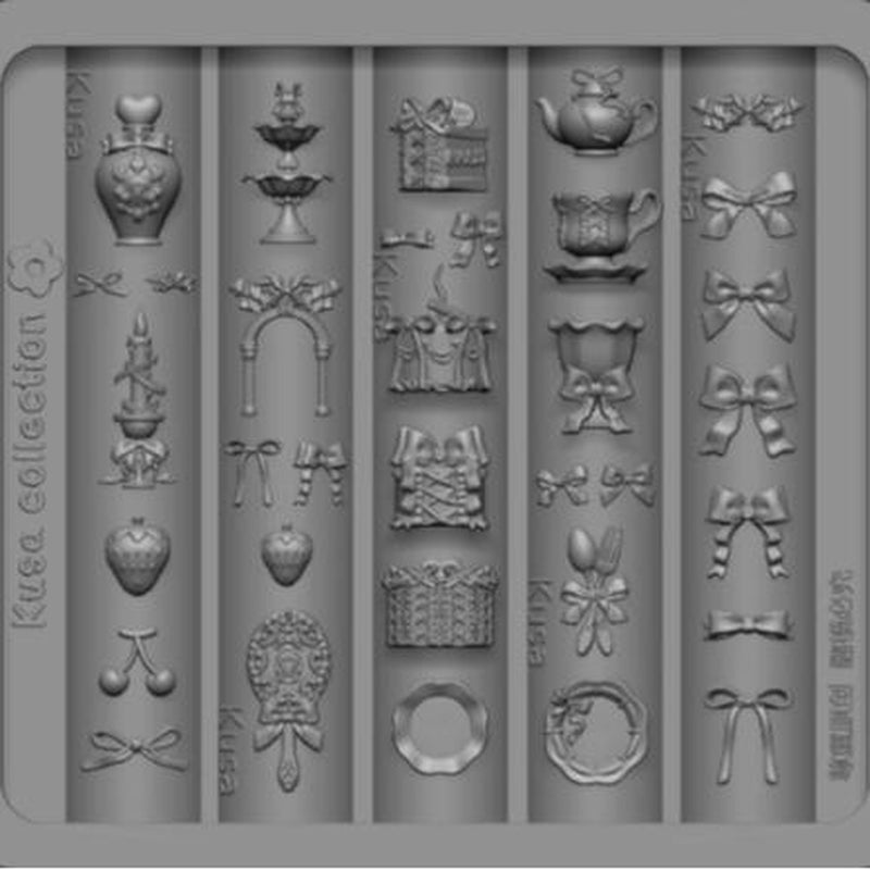 Nail Charm Molds Snake Shape Silicone Nail Art Mold Nail Tools